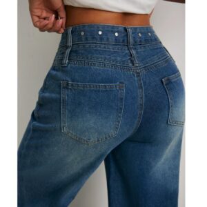 Beaded Wide Leg Jeans